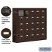 Salsbury Cell Phone Storage Locker - 5 Door High Unit (5 Inch Deep Compartments) - 25 A Doors - Bronze - Surface Mounted - Resettable Combination Locks